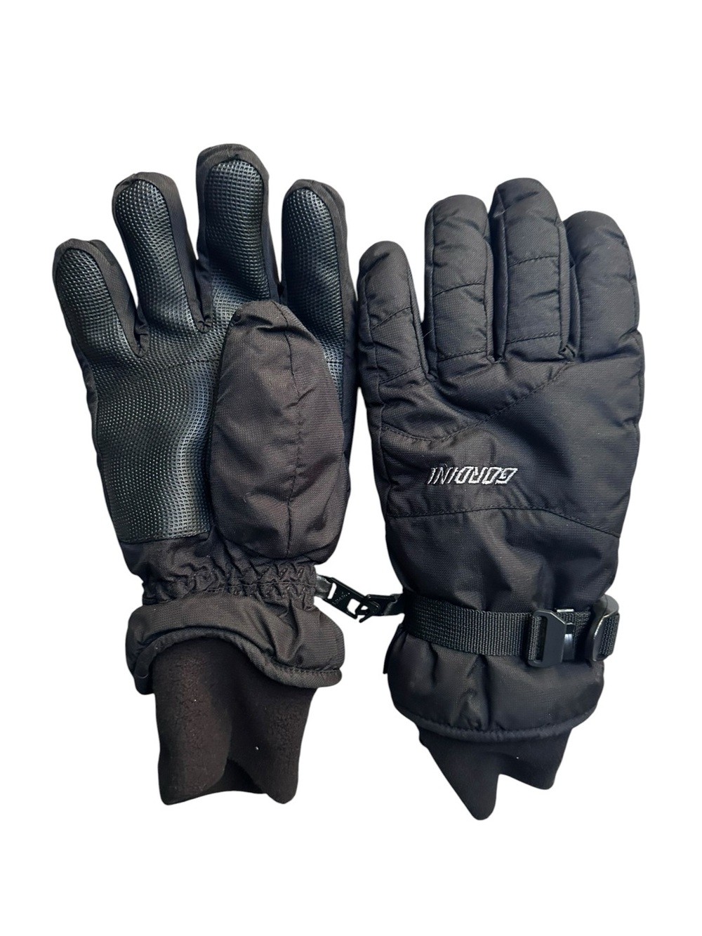 Gordini Rally Gauntlet Winter Gloves Black Fleece Lined Size Large